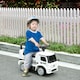 image 2 of HOMCOM 3-in-1 Ride On Car Kids Mercedes Truck Storage for 12 - 36 Months White