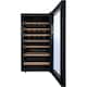image 3 of HYE 88L Wine Cooler 28 Bottles, 43cm, Touch Controls, LED Lights, Black, Wooden Shelves - RF01WC28B31