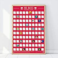 Gift Republic 100 Dates Bucket List Scratch Poster