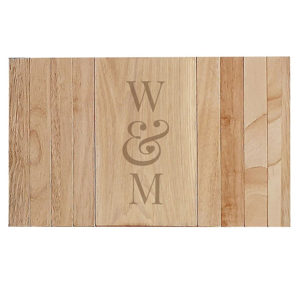 image 1 of Personalised Initials Wooden Sofa Tray