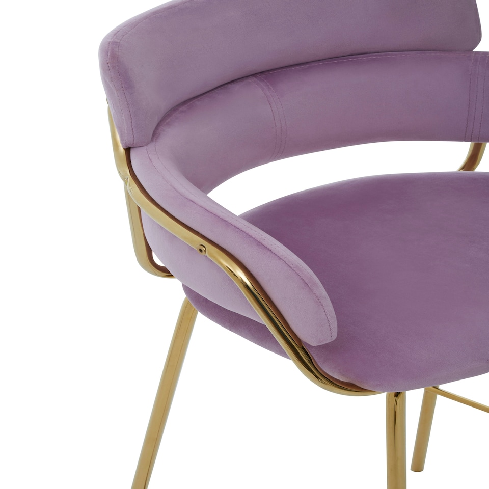 image 1 of Interiors by Premier Tamzin Pink Velvet Bar Chair Pink