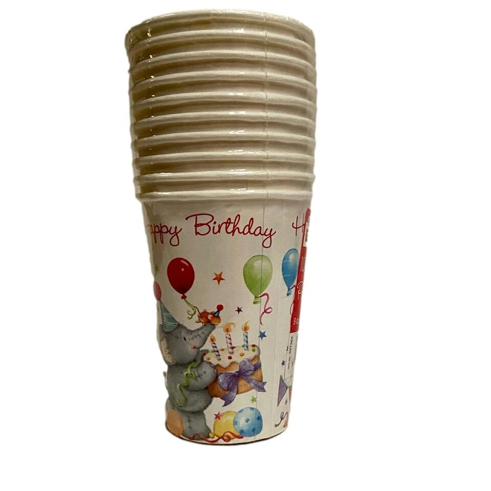 image 1 of Pack of 10 Elliot and Buttons Birthday Party Cups
