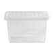 image 3 of Wham Crystal 5 x 25L Stackable Plastic Storage Boxes with Lids Clear Clear