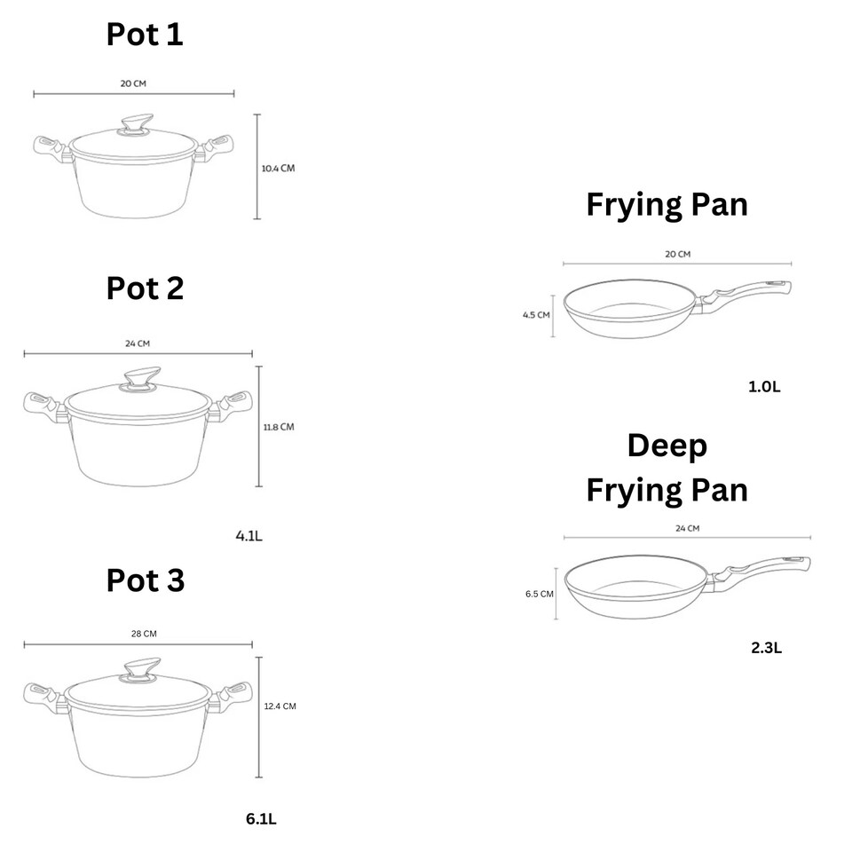 image 1 of Berlinger Haus 10 Pc Aluminium Non Stick Induction Pots & Pans Cookware Set | Black | Black Rose | 10