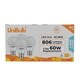 image 2 of UniBulb LED GLS B22 806lm 7.3W 6500K (Daylight) Light Bulb - Pack of 4