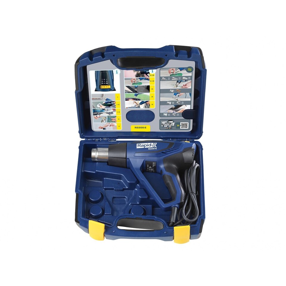 image 1 of Rapid R2200-e Hot Air Gun 240v 2200w (UK Plug) | Multi | Multi Colour | 1
