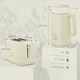 image 7 of HOMCOM 1.5L 3000W Fast Boil Electric Kettle and 2 Slice Toaster Set, Beige