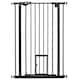 image 1 of PawHut Extra Tall Dog Gate with Cat Door Auto Close for Stairs 74-80 cm Wide