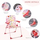 image 6 of Outsunny Kids Folding Picnic Table Chair Set Butterfly Pattern Outdoor Parasol