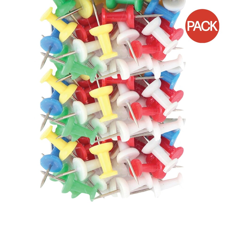 image 1 of Tiger Stationery Push Pins (Pack of 25) - Multicoloured - One Size