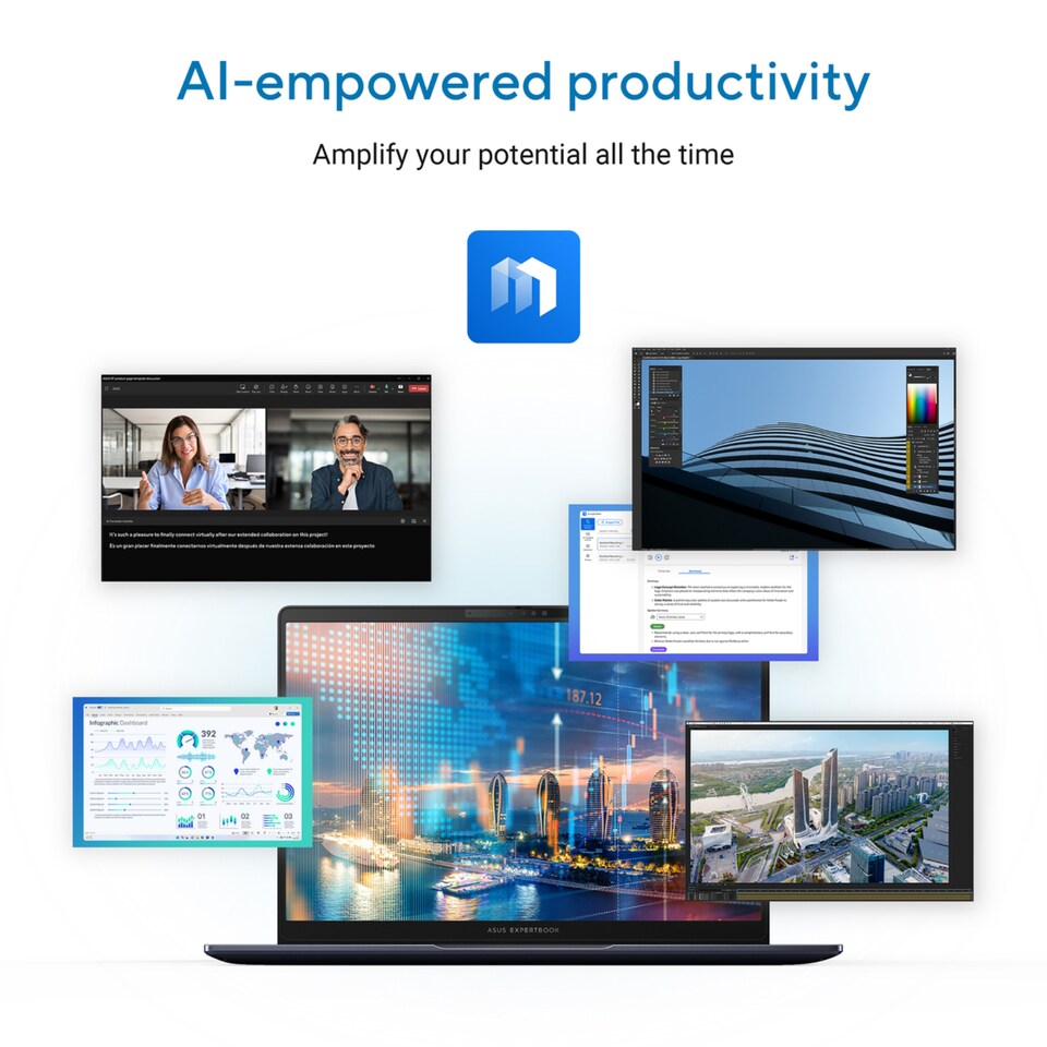 image 1 of ASUS ExpertBook B5 B5405CC Intel Core Ultra 7 255H 16GB RAM 512GB SSD 14" W11P