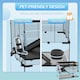 image 4 of PawHut 3 Tiers Hamster Cage w/ Deep Glass Bottom, Dish, Hut 78.5x48.5x54.5cm