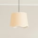 image 2 of ValueLights Dutton Natural Fabric White Trim Scallop Edge Ceiling Floor Table Large Lamp Shade