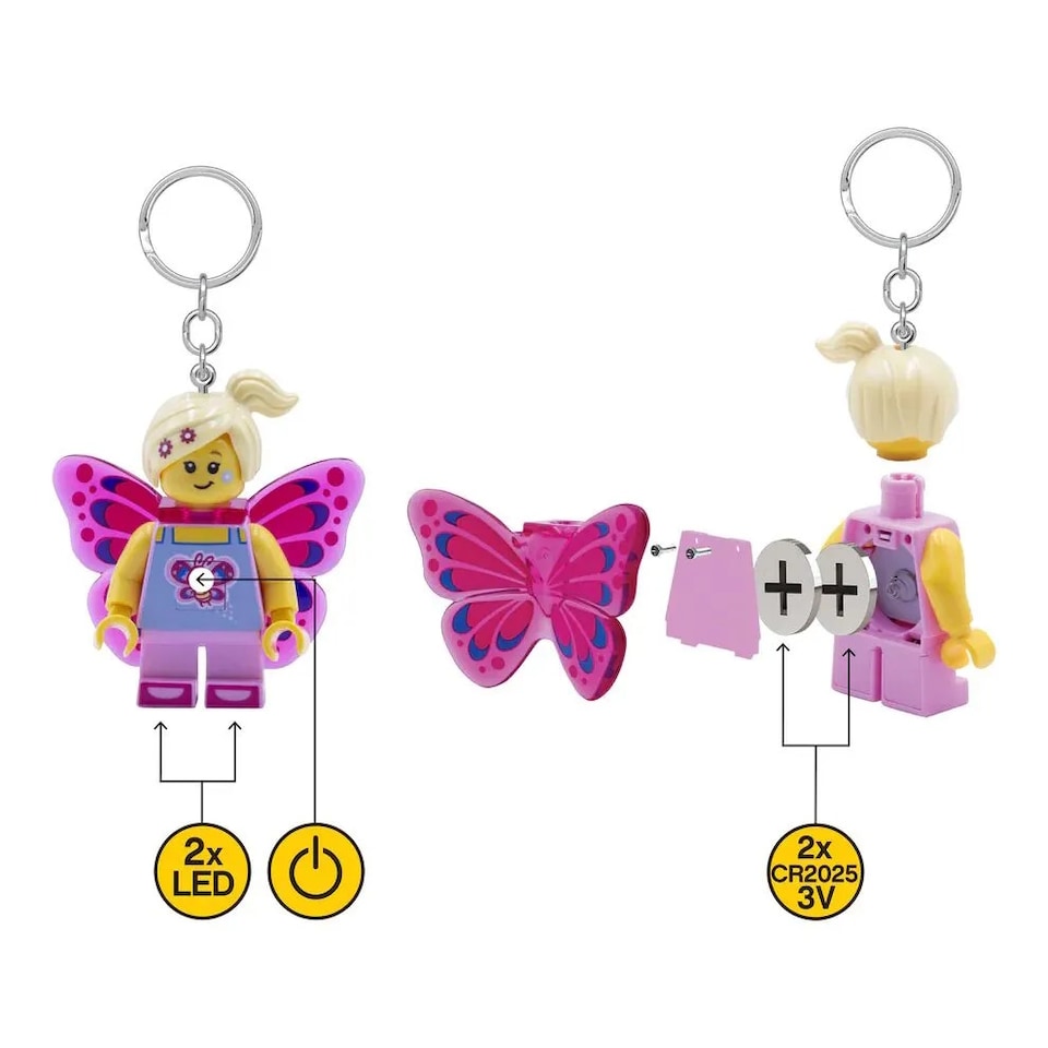 image 1 of Lego Iconic Key Light - Butterfly Girl