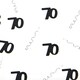 image 2 of 14g 70th Black Happy Birthday Confetti