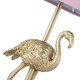 image 3 of Flamingo - Gold Table Lamp with Pink Velvet Shade Gold | Pink