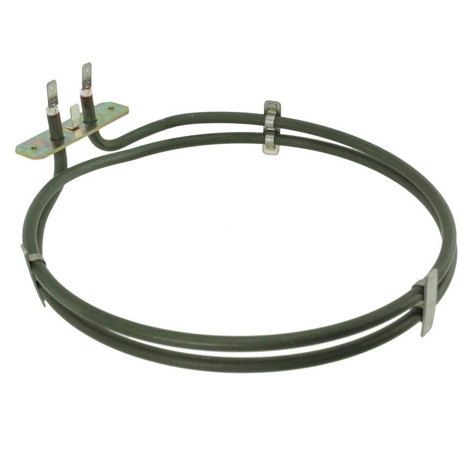 image 1 of SPARES2GO Heating Element compatible with Logik LFTC50A12 LFTC60A12 LFTC60W12 LFSTC50W LMF65SS Fan Oven Cooker (2 Turn, 2100W)
