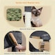 image 5 of Yaheetech 185 cm Tall Large Plush Cat Tower Dark Grey