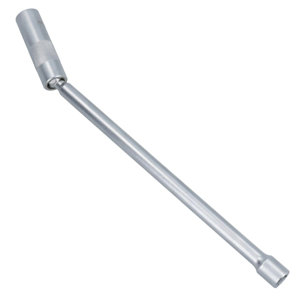 image 1 of 16mm Extra Long Spark Plug Socket with Universal Joint Thin Walled 3/8in Drive