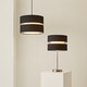 image 7 of ValueLights Sophia Large Black 2 Tier Ceiling Light Shade & Bulb | Black