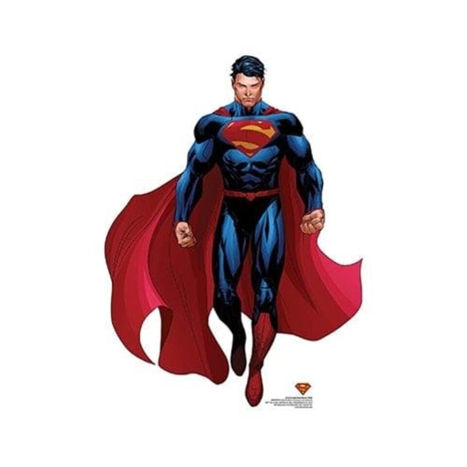 image 1 of Superman Cartoon Style DC Comics Small Star Mini Cardboard Cutout 92cm