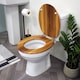 image 3 of Showerdrape Oxford Antique Pine Wooden Toilet Seat | Multi | 1