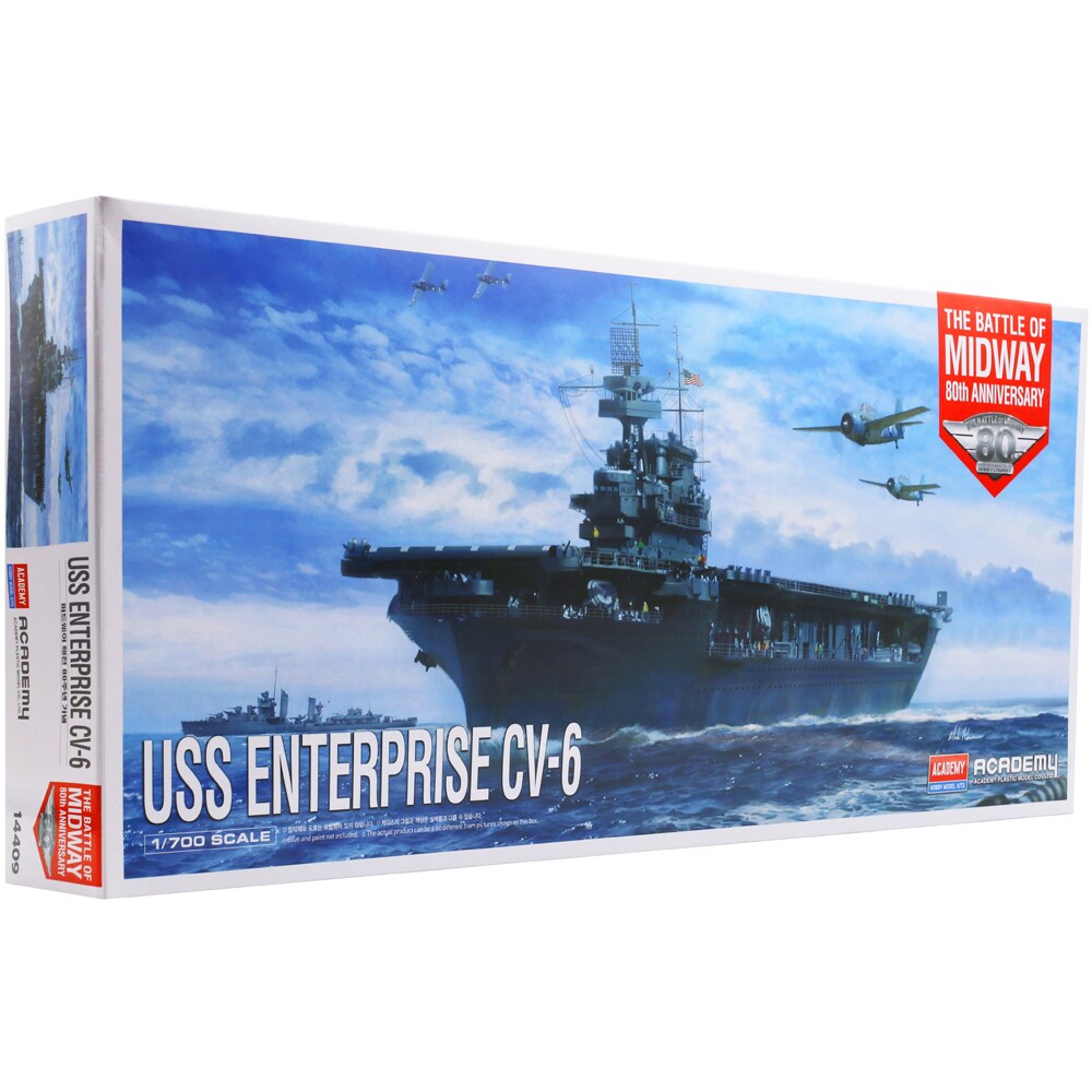 Academy USS Enterprise CV-6 Battle of Midway Anniversary Model Kit Scale 1 700