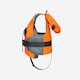 image 2 of Decathlon Kids’ 100N life jacket LJ100N Easy JR 15-40 kg - orange/grey