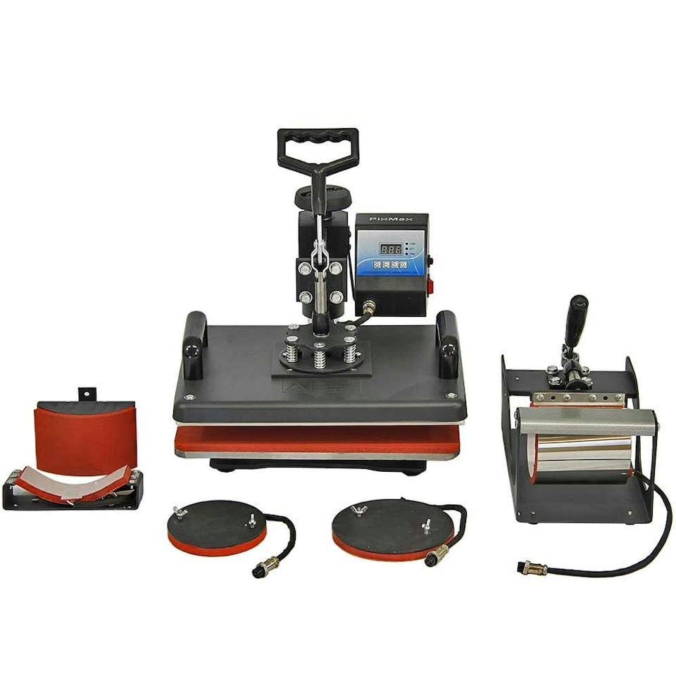 image 1 of 10 Sublimation Face Masks, 5 in 1 Heat Press & Eco Tank Printer