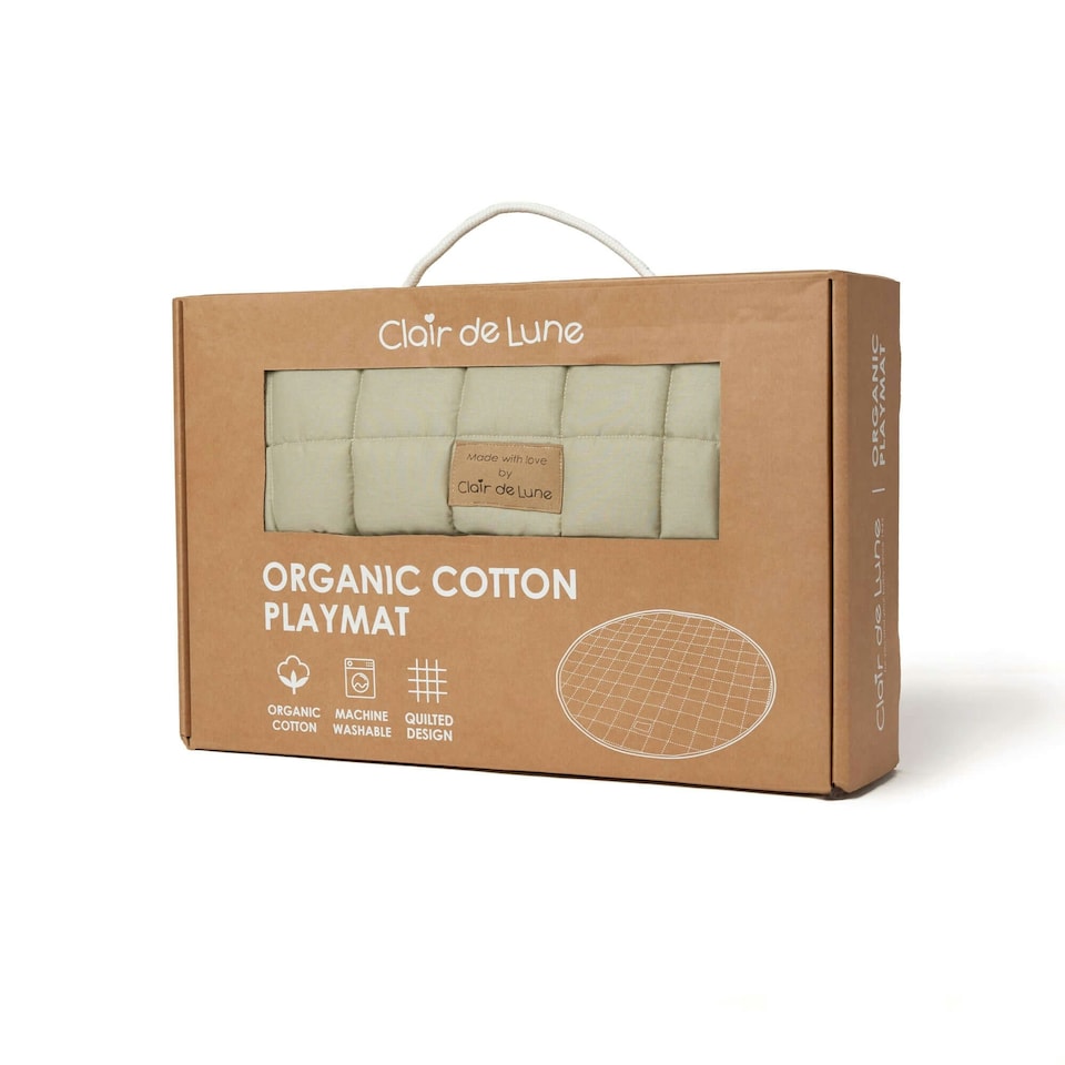 image 1 of Clair de Lune Organic Baby Play Mat Sage