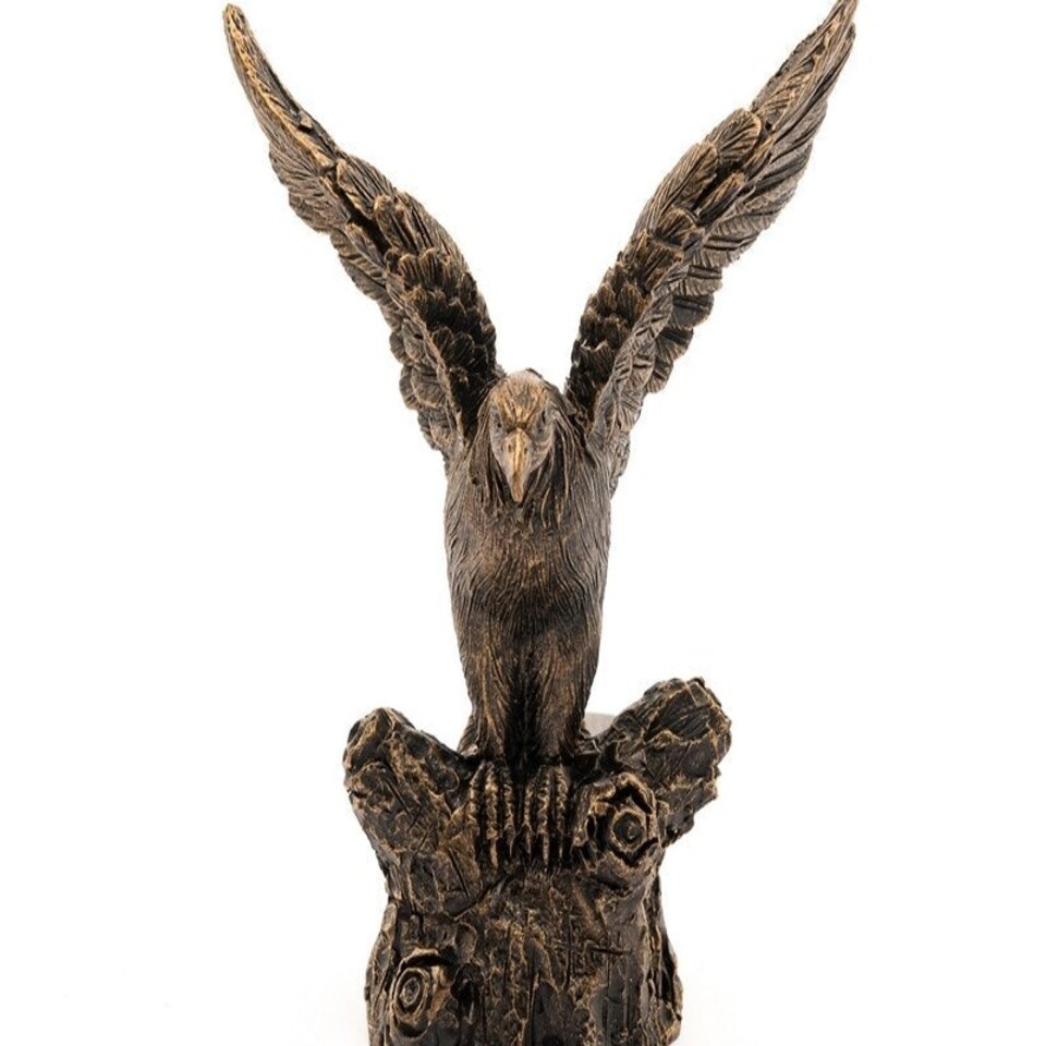 image 1 of American Bald Eagle Plant Pot Feet - Set of 3 - L9.2 x W9.5 x H11.5 cm Brown