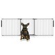 image 1 of Bettacare Premium Multi Panel Flexible Pet Barrier, up to 226cm Wide, Grey, 70cm High, Dog Barrier for Pets Dogs and Puppy, Easy Installation Grey