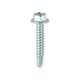 image 1 of Timco - Metal Construction Light Section Screws - Hex - Self-Drilling - Exterior - Silver Organic (Size 5.5 x 32 - 100 Pieces)