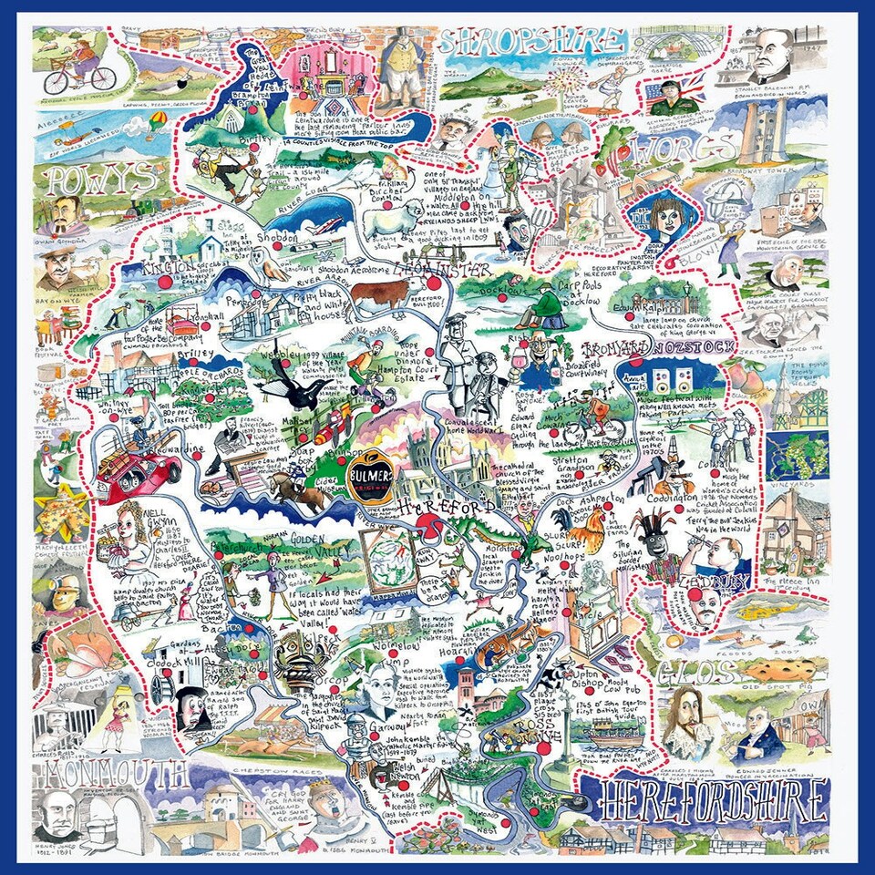 image 1 of Herefordshire - Tim Bulmer 1000 Piece Jigsaw Puzzle