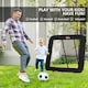 image 3 of HOMCOM Football Training Net, Target Goal W/ Adjustable Angles - Black | Black | Black