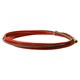 image 2 of P.C. Liner Wire 1.0 - 1.2mm x 3M Welding Red Steel Plastic Coated MIG Torch