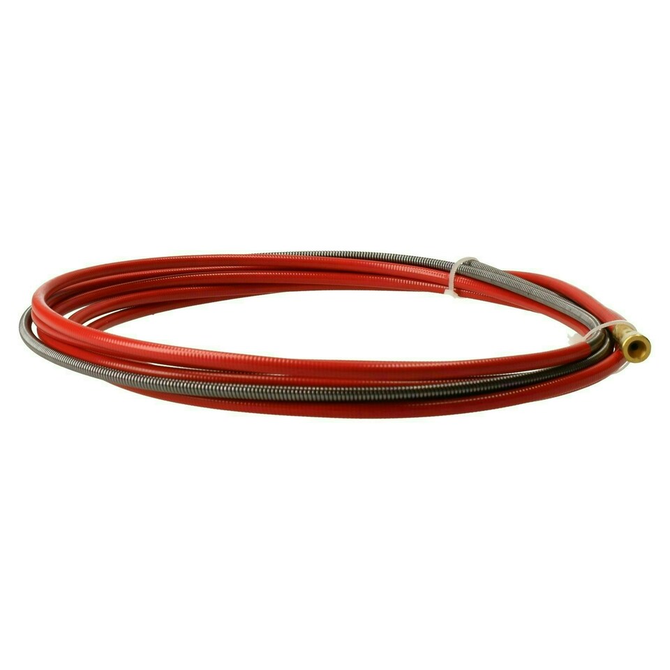 image 1 of P.C. Liner Wire 1.0 - 1.2mm x 3M Welding Red Steel Plastic Coated MIG Torch