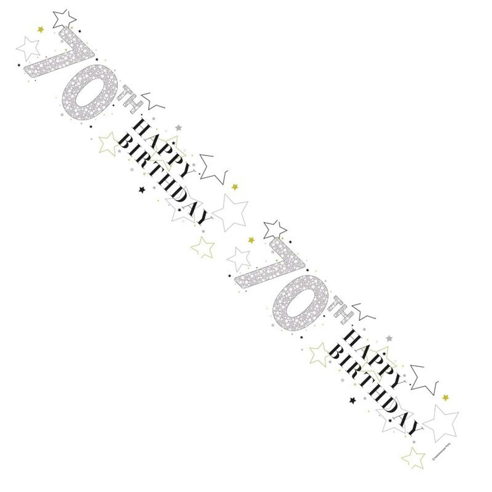 Apac Stars 70th Banner - White/Silver - One Size