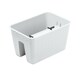image 1 of Square Ratolla Railing Plant Pot - 22.5x27.2x27.2cm | White | White & Set of 1 | 1