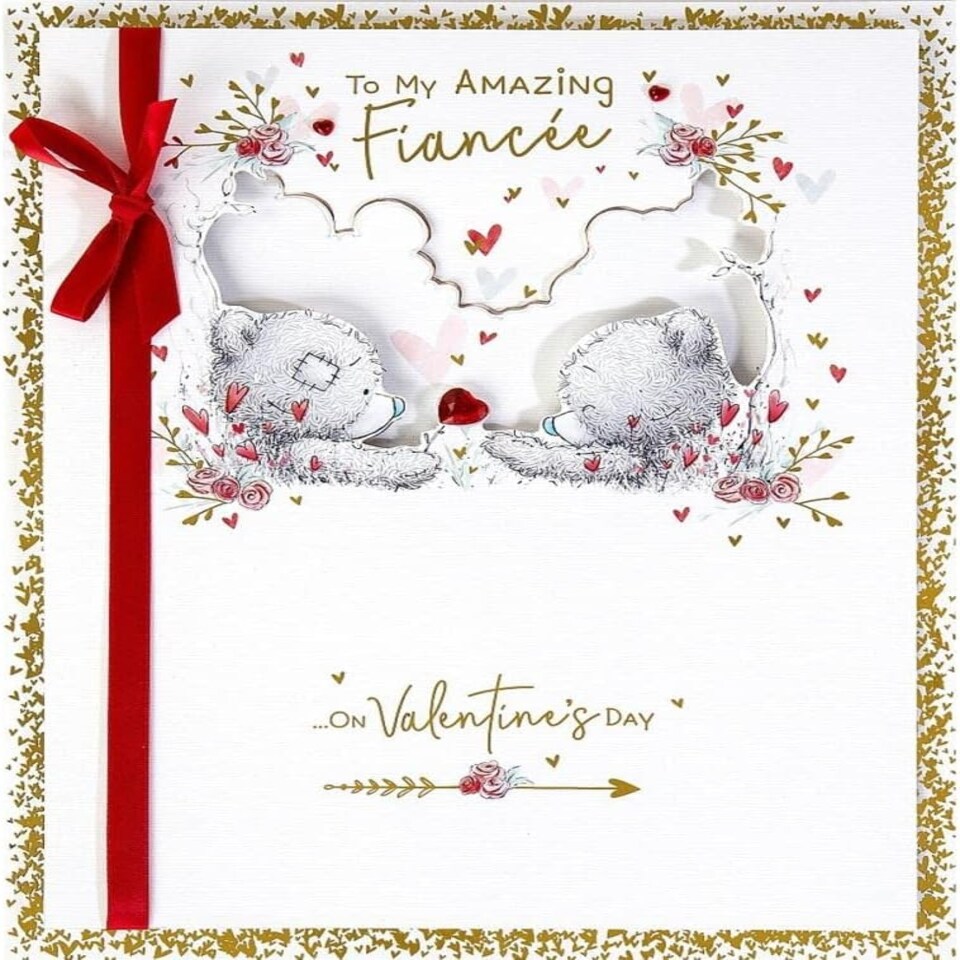 image 1 of Me To You Bear Amazing Fiancee Valentine's Day Boxed Card