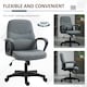 image 5 of Vinsetto Office Chair with Massage 360° Swivel Chair Adjustable Height Grey