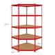 image 4 of Z-Rax 90cm Racking Bundle: Corner Shelving and 2 Garage Racking Bays | Red
