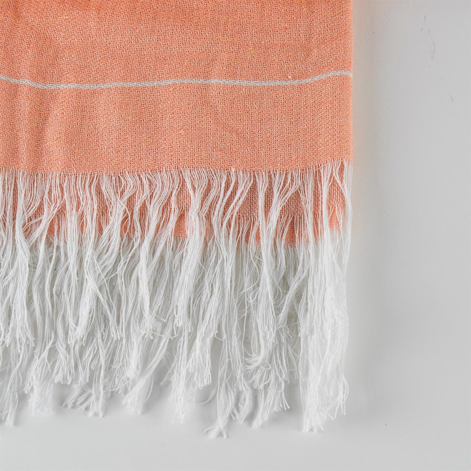 image 1 of Nicola Spring Turkish Cotton Bath Towel - 173 x 92cm - Cantaloupe | Pink | Cantaloupe