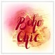 image 1 of Boho chic lettering on beautiful watercolour (Picture Frame) White | S