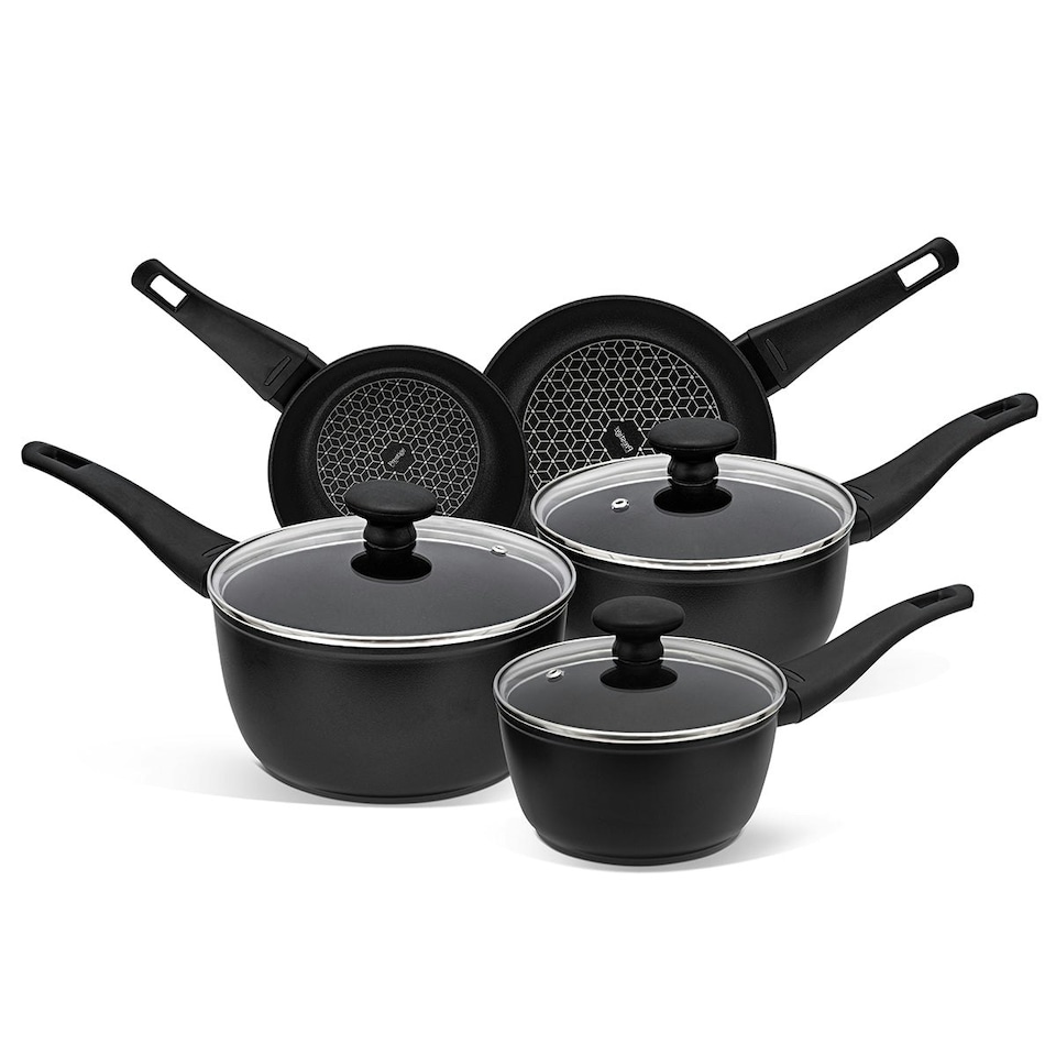 image 1 of Prestige Thermo Smart Heat Indicator Non-Stick Saucepan & Frying Pan Set - 5 Pieces