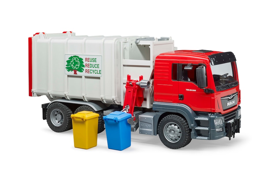 image 1 of Bruder MAN TGS Side loading garbage truck Detailed Vehicle & Playset Model