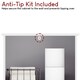 image 5 of Bath Vida Priano 1 Door 2 Shelf Tall Bathroom Cabient, White