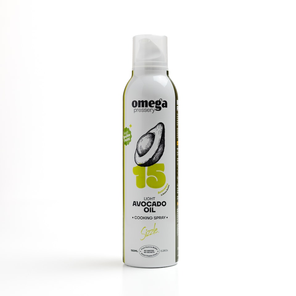 image 1 of Omega Pressery Light Avocado Oil Cooking Spray 150ml
