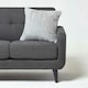 image 3 of Homescapes Soft Touch Faux Fur Grey Filled Cushion - 46 x 46 cm | Multi | 46 x 46 cm | 1