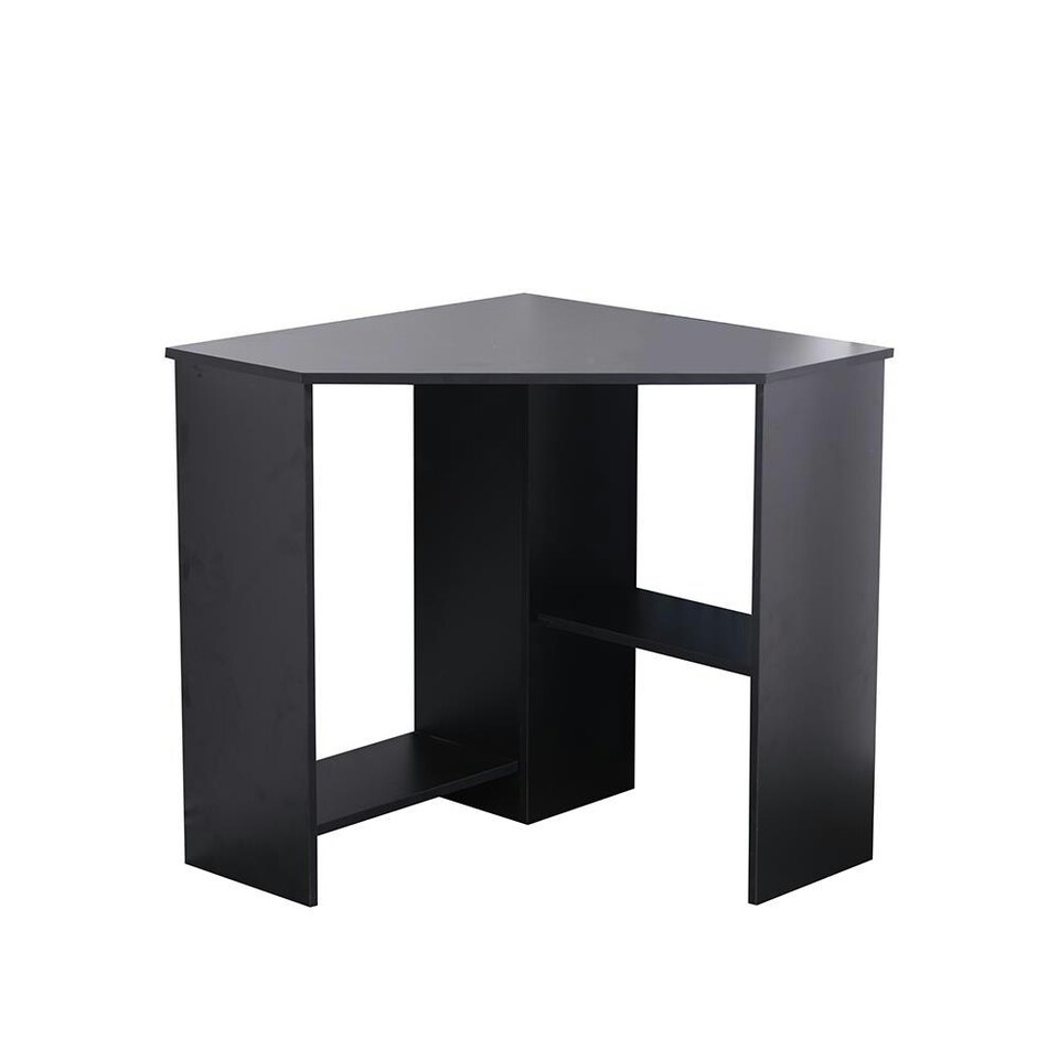 image 1 of Computer Desk PC Laptop Table Corner Home Office Study Gaming Black
